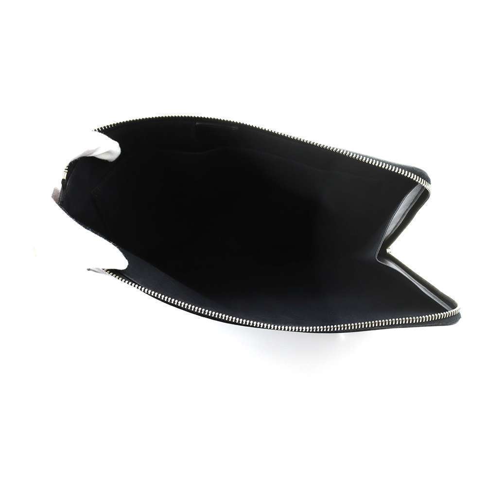 Fendi Clutch Bag Bugs Monster Python 8m0370 Black - image 5